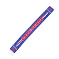 Satin Cape Verde fan scarf with flag stars and white fringe for football fans - 135cm / Cape Verde