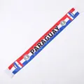 Paraguay national flag themed satin fan scarf for 2026 football fans and sports events - 135cm / Paraguay