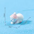 Statuina di pupazzo di neve in miniatura per decorazione micro paesaggio DIY, cappello rosa. - No.5 Pupazzo di Neve che fa la Palla di Neve / Cappello Rosa