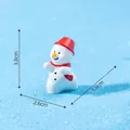 Miniature cute Christmas snowman figurine for DIY micro landscape garden decoration - No.8 Chasing Snowman
