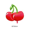 Large cherry-shaped red foil balloon for party decoration, 85x83cm size variant - Big Cherry
