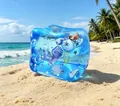 Blauwe oceaan thema ijsblokje squishy speelgoed met zeeschelpen en sterren erin - Oceaan Stijl / 4.5CM / Blauw