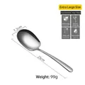 Μεγάλο κουτάλι σερβιρίσματος 304 inox, 25 x 7,2 cm, βάρος 99 g, γυαλιστερό φινίρισμα καθρέφτη - Τρυπητό κουτάλι Σερβιρίσματος (304) / Υπερμεγέθες