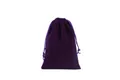 Premium purple velvet drawstring pouch organizer for jewelry and electronics storage - Purple