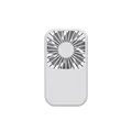 Mini ventilador de mano blanco recargable por USB ideal para escritorio o de bolsillo. - Blanco Perla (Estilo de Bolsillo)