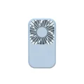 Mini ventilador de mano USB recargable en azul pálido para viajes y escritorio - Azul Cielo (Estilo de Bolsillo)
