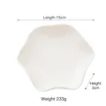 White Nordic style star-shaped ceramic jewelry plate for rings necklaces and snacks - Irregular Tray (15*3)