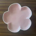 Elegant pink Nordic flower-shaped ceramic jewelry dish for rings and necklaces - Style A - Pink (13*13*2)