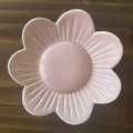 Creative Nordic style pink flower shaped ceramic jewelry dish for rings and small necklaces - Style C - Pink (13*13*2)