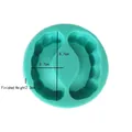 Molde de silicona dientes de vampiro Halloween para chocolate y pastel - Estilo de Dientes de Demonio (184219) / Verde