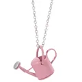 Charmant collier avec pendentif mini arrosoir rose et détails en cristal brillant - Rose (XL2252)
