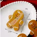 Gingerbread man decorative paper cards for Christmas candy and gift packaging 8.5x6.5cm - Gingerbread Man
