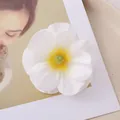 High-quality white artificial magnolia flower head for DIY clothing and home decor accessories - Small / Off-white