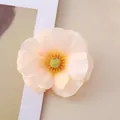 Elegant champagne artificial magnolia flower head for DIY clothing and bag decoration - Small / Champagne