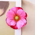Vibrant pink artificial magnolia flower head SKU for home decor and fashion crafts - Small / Rose Red