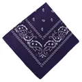 Deep purple multi-functional paisley bandana for outdoor cycling and stylish headwear accessories - 54x54cm / Deep Purple (658714)
