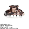 Grande pince à cheveux en acétate motif écaille pour cheveux épais - 9.5cm / 15# Dark Brown Tortoise (9.5cm)