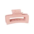 Elegant matte pink square hair claw clip for thick hair styling - Square Pink - 10.5cm