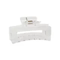 Large minimalist transparent square hair claw clip for thick hair styling accessory - Square Transparent - 10.5cm