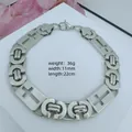 Men's stainless steel cross link chain bracelet with 36g weight, silver finish jewelry. - Cross Byzantine Bracelet / 11mm*22cm / Steel
