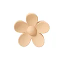 Elegant matte apricot flower-shaped hair claw clip large shark clip for thick hair - Flower Beige - 7cm