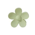 Large matte pastel green flower-shaped hair claw clip for thick hair variant shot - Flower Light Green - 7cm