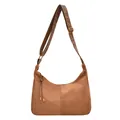 Sac hobo vintage en daim marron grande capacité avec bandoulière réglable et gland décoratif - Marron