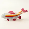 Levendige regenboog visvormige acetaat haarklem met kleurrijke strepen voor dames - 1# Regenboogvis / 13x5cm