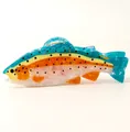 Kleurrijke regenboogforel haarklem van gemarmerd acetaat voor haarstyling van vrouwen - 3# Zalm / 15x5.3cm