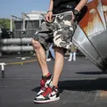 Short cargo de camouflage pour homme grande taille avec grandes poches d'été - M / Camouflage Kaki