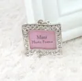 Medaglietta rettangolare con strass per animali domestici con mini cornice foto - Stile rettangolare (Bandiera)