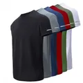 Vielfalt an schnelltrocknenden Herren-Sport-T-Shirts in verschiedenen Farben für Fitness - S / Schwarz+Grau+Blau+Rot+Grün+Weiß