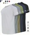 Auswahl an schnelltrocknenden Herren-Sport-T-Shirts in verschiedenen Farben aus atmungsaktivem Stoff - S / Weiß+Grau+Grün+Blau+Schwarz