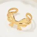 Elegante gouden strikknoop verstelbare open ring voor dames in vintage luxe stijl - Strik Stijl (SKU (2))