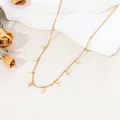 Elegant gold stainless steel necklace featuring multiple cross pendants - Cross Style (20260130 Style 5)