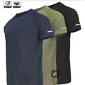 3er-Pack Herren Schnelltrocknende Sport-T-Shirts in Marine, Olivgrün und Schwarz - S / Blau+Grün+Schwarz