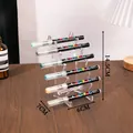 Transparenter Acryl-Stifteständer mit 6 Ebenen, 14,5x6x7 cm, ideal für Schreibtische - Horizontaler Stil / Transparent
