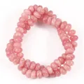 Hochwertige rosafarbene Naturstein-Abakusperlen 5x8mm für DIY handgefertigten Schmuckzubehör - 5x8mm (ca. 70 Stück/Strang) / Rosa