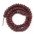 5x8mm natural plum purple stone abacus beads for DIY jewelry making - 5x8mm (Approx. 70 Pcs/Strand) / Deep Plum Purple