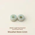 11mm marbled resin large hole beads for DIY handmade jewelry and accessory making - 11mm / Shoushan Stone Pattern