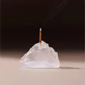 Natürlicher Rohkristall Berg-Räucherstäbchenhalter für 3mm Aromatherapie-Stäbchen - Bergkristall / 2-3cm