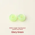 Fluorescent green resin large hole beads for DIY jewelry and crafts, 14x7x5mm size. - 14mm / Fluorescent Green