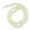 Natural 5x8mm milky white stone abacus spacer beads for DIY jewelry and bracelets - 5x8mm (Approx. 70 Pcs/Strand) / Pale Blue White
