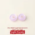 Light purple resin large hole beads for DIY jewelry making and luggage decoration - 14mm / Light Purple