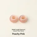 12mm pale pink resin large hole beads for DIY bracelets and clothing accessories - 12mm / Dusky Pink