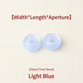 Two light blue resin large hole beads for DIY handmade jewelry and clothing accessories - 12mm / Light Blue