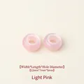 Light pink resin big hole beads 12x7x5mm for DIY clothing and jewelry accessories - 12mm / Light Pink