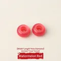 Watermelon red resin large hole beads for DIY crafts and jewelry making, 12mm size - 12mm / Watermelon red