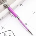 Eleganter lila Kristall-Kugelschreiber mit großem Diamanten für Büro und Geschenk - Lila