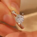 One carat high carbon diamond ring featuring a sparkling halo setting and pavé band - Ljz-41 [1 Carat] / Adjustable Open